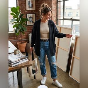 Neon Buddha Effortless Cardigan Jacket NWT M